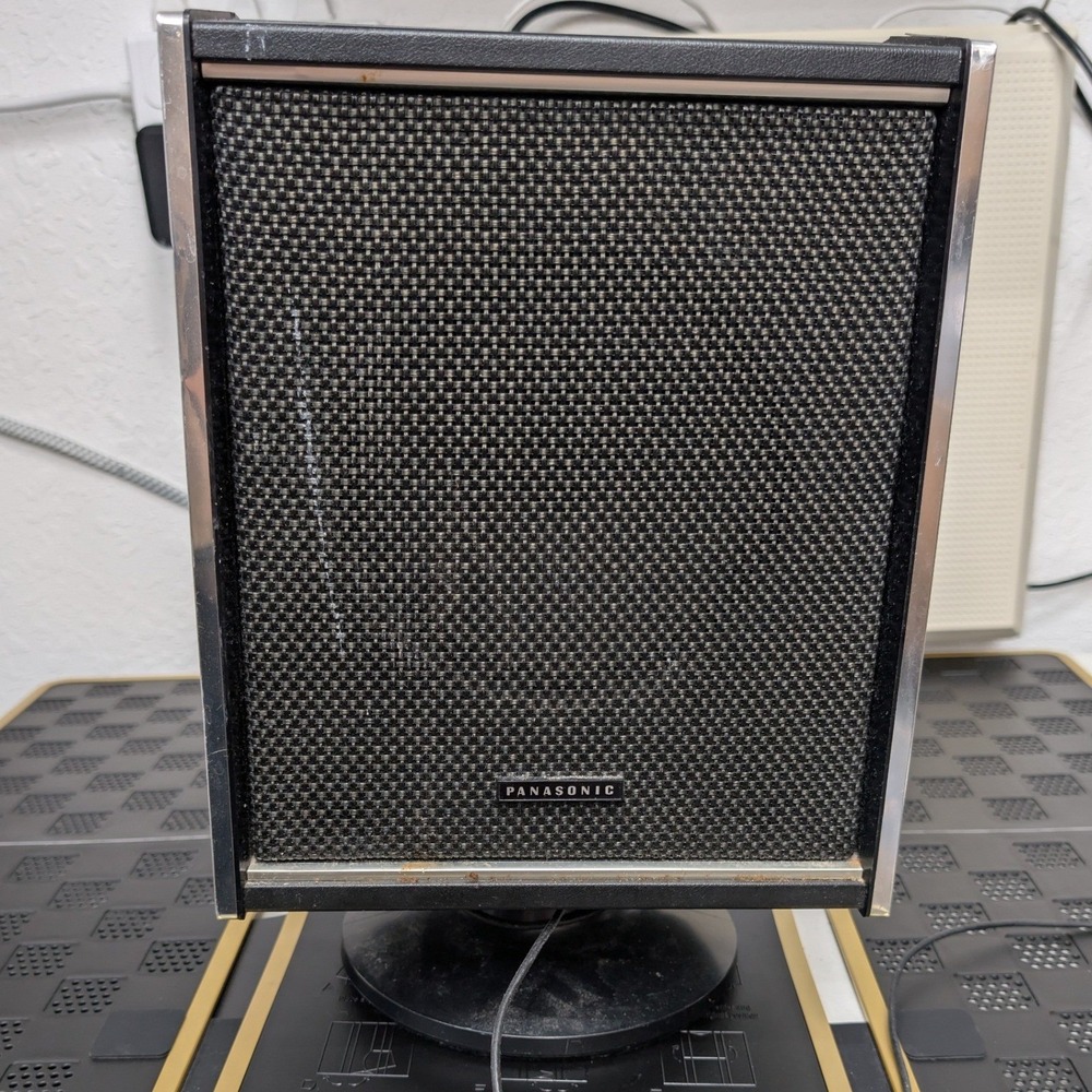 VTG Panasonic Speaker Black Retro 16 Ohm SE-970 Single Home Audio SGK-252 70s